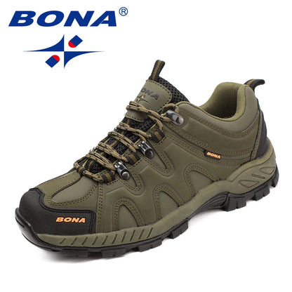 BONA Neuheit Klassischer Stil Herren-Wanderschuhe zum Schnüren Herren-Sportschuhe Outdoor-Jogging Trekking-Sneaker