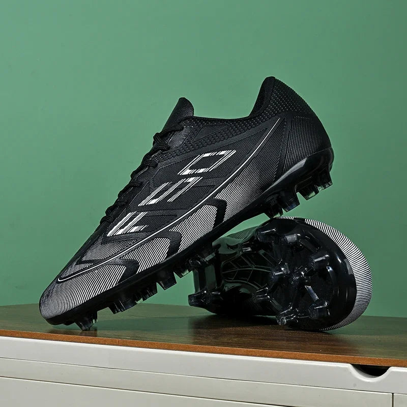 Nouvelles chaussures de football pour hommes, chaussures de sport respirantes, antidérapantes, de haute qualité, chaussures de football pour match en plein air, futsal, haute cheville, ultralégères
