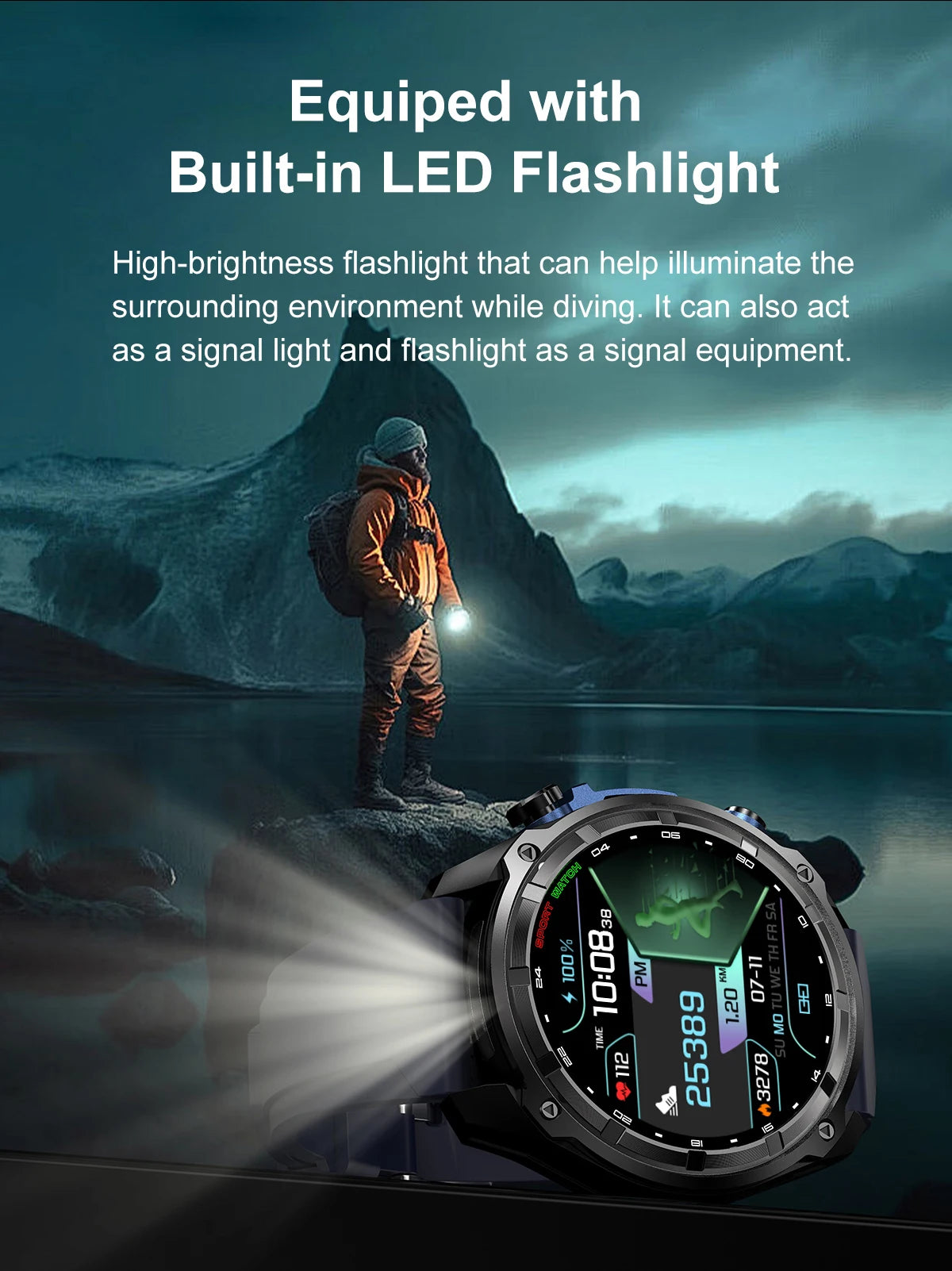New Outdoor Precise GPS Map GNSS Smart Watch Men 10TM Waterproof 1000mAh Battery 170+Sport Mode Bluetooth Call AMOlED Smartwatch