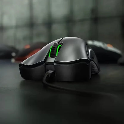 Originálna káblová herná myš Razer s optickým senzorom 6400 DPI pre notebook, optická myš s rýchlou odozvou