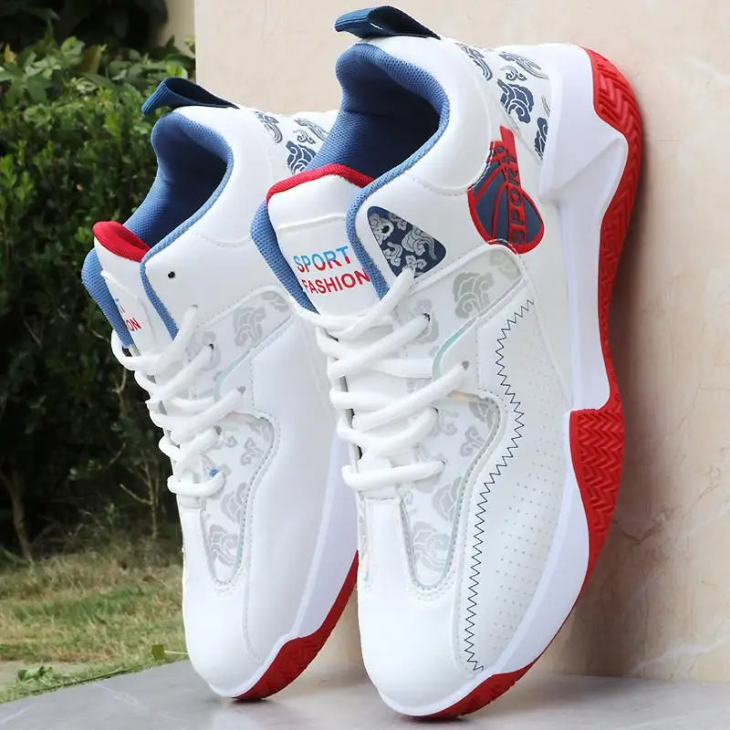 Verkauf von Basketballschuhen für Herren, High-Top-Sportschuhe für Outdoor, gepolstert, Herren-Sportschuhe, bequeme weiße Sneaker, Zapatillas