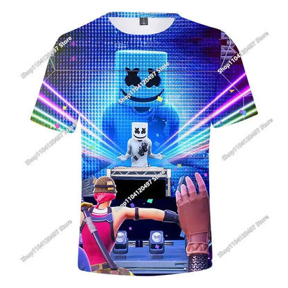 Christmas Fortnite 3d T-shirt Tees Battle Royale Streetwear Kids Victory Game Men and Women Harajuku T Shirt Teen Clothes