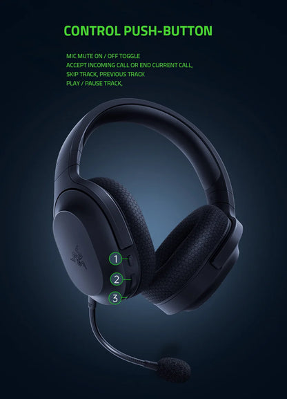 Razer Barracuda X Wireless Gaming Mobile Headset 2022 Model 2.4GHz Wireless + Bluetooth - Lightweight 250g - 40mm Drivers