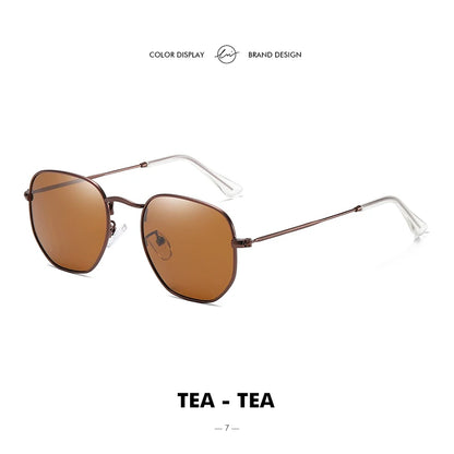 LM New Fashion Women Hexagon Sunglasses Men Retro Polarized Driving Coating Mirror Sun Glasses Goggle UV400 Eyewear gafas de sol