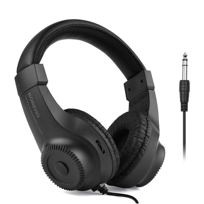Écouteurs stéréo filaires, casque d'écoute avec pilote 50mm, prise 6.5mm pour enregistrement, surveillance de la musique (pas pour PC)