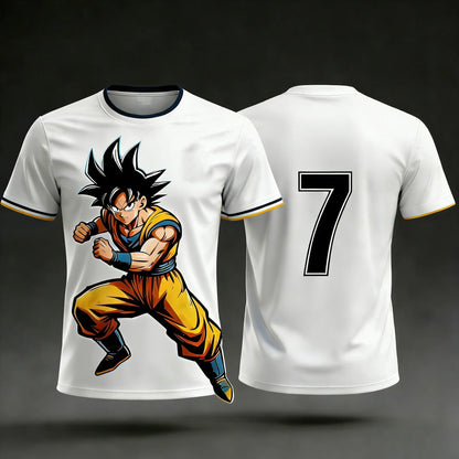 2026 Summer Dragon Ball T-Shirt High Quality 3D Goku Print Oversized Unisex Retro Y2K Anime Football Casual for Men Women Kids
