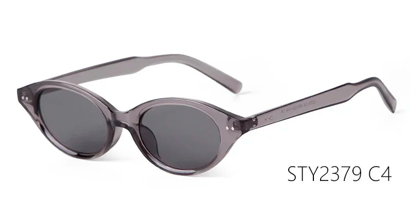 Trend Tortoise Shell Cat Eye Sunglasses 2025 Women Men Brand Designer Sun Glasses Cateye Rivets Narrow Frame Shades Female UV400