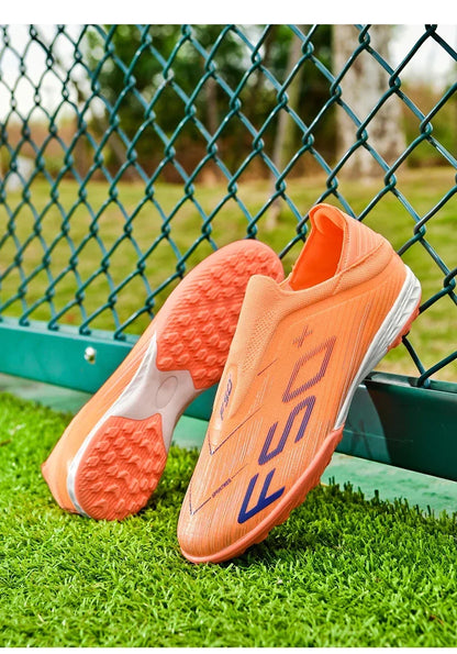 Nouvelles chaussures de football pour hommes, chaussures de match, crampons pour terrain en gazon, baskets de haute qualité, chaussures de futsal pour intérieur, chaussures montantes antidérapantes pour extérieur, meilleu