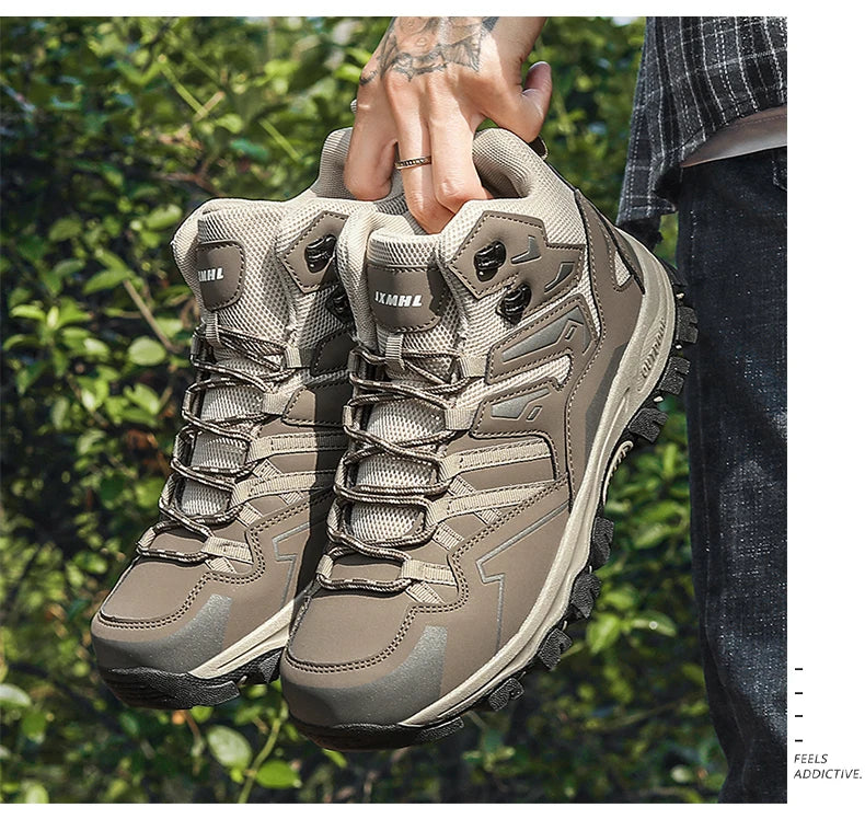 2025 New Hiking Shoes Unisex Outdoor Hiking Sports Shoes Camping Boots Ladies Waterproof Walking Shoes Non-slip Hiking Shoes