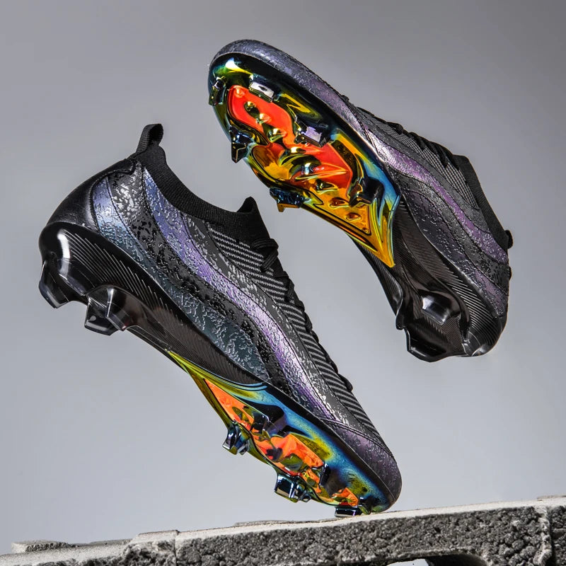 Chaussures de football pour hommes, respirantes, pour l'entraînement, livraison directe, crampons de sport pour matchs, chaussures de football FG/TF, ultra-légères, à crampons longs