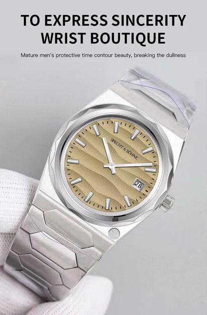 2025 New Arrivals Specht & Söhne 222 Gold Watches For Men Super Slim Steel Sapphire Classic Quartz Watch Relogio Masculino 37MM