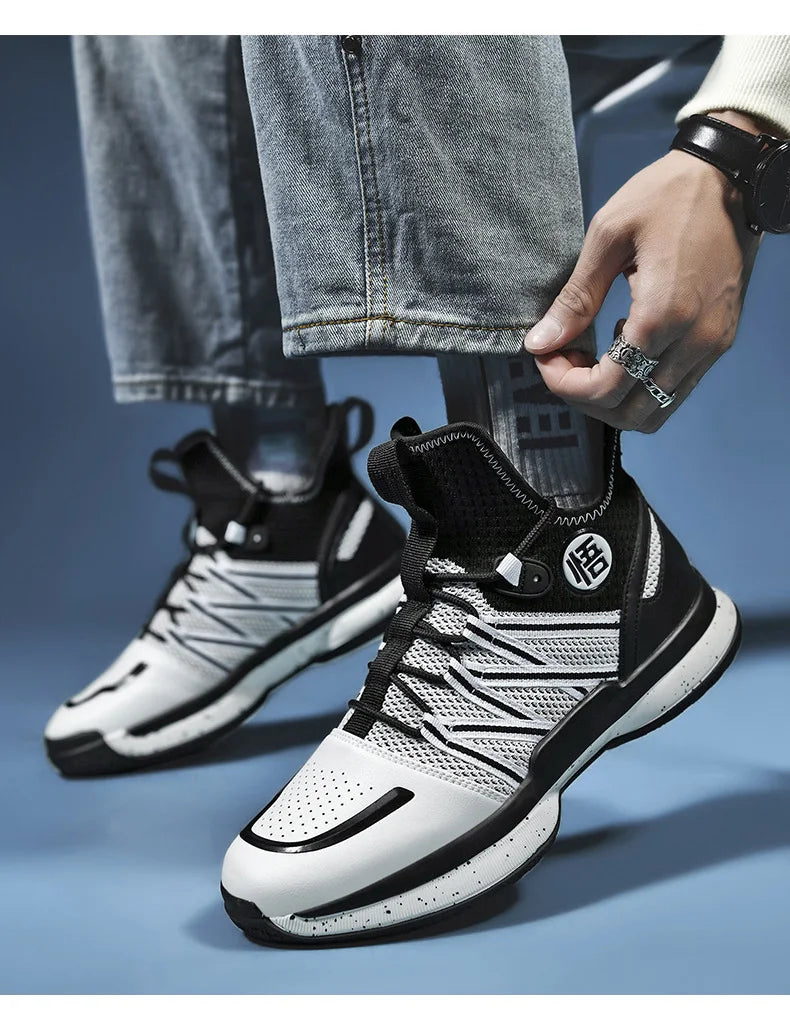 2024 New Dragon B Style Orange Mens Basketball Shoes Size 38-44 Air Cushioning Sport Sneakers Mesh Breathable Training Shoes