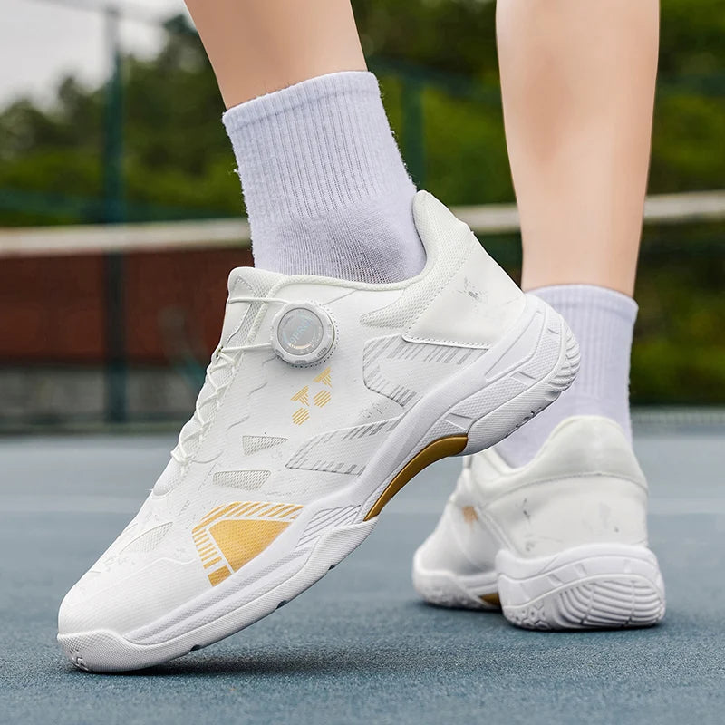 Badminton-Schuhe für Herren, Trainings- und Sportschuhe für drinnen und draußen, rutschfest, strapazierfähig, aus Mesh, atmungsaktiv, Tischtennis-Schuhe
