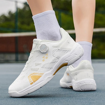 Badminton-Schuhe für Herren, Trainings- und Sportschuhe für drinnen und draußen, rutschfest, strapazierfähig, aus Mesh, atmungsaktiv, Tischtennis-Schuhe