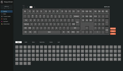 Keychron B6 Pro ISO Layout Ultra-Slim Wireless Keyboard Full Size Portable Lightweight 2.4GHz & Bluetooth Connections