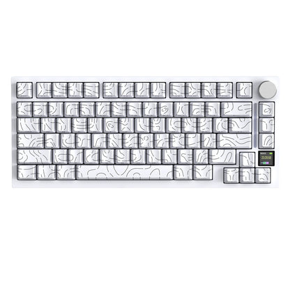 ATTACK SHARK X820 Ultra Wireless Mechanical Keyboard with TFT Smart Display & Knob, 75% Hot Swappable, BT/2.4G/Wired, Gift Switch