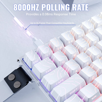 ATTACK SHARK X68MAX HE Rapid Trigger Aluminum Keyboard Magnetic Switch 60% Wired 8KHz Magnetic Keyboard With 0.005mm RT Accuracy