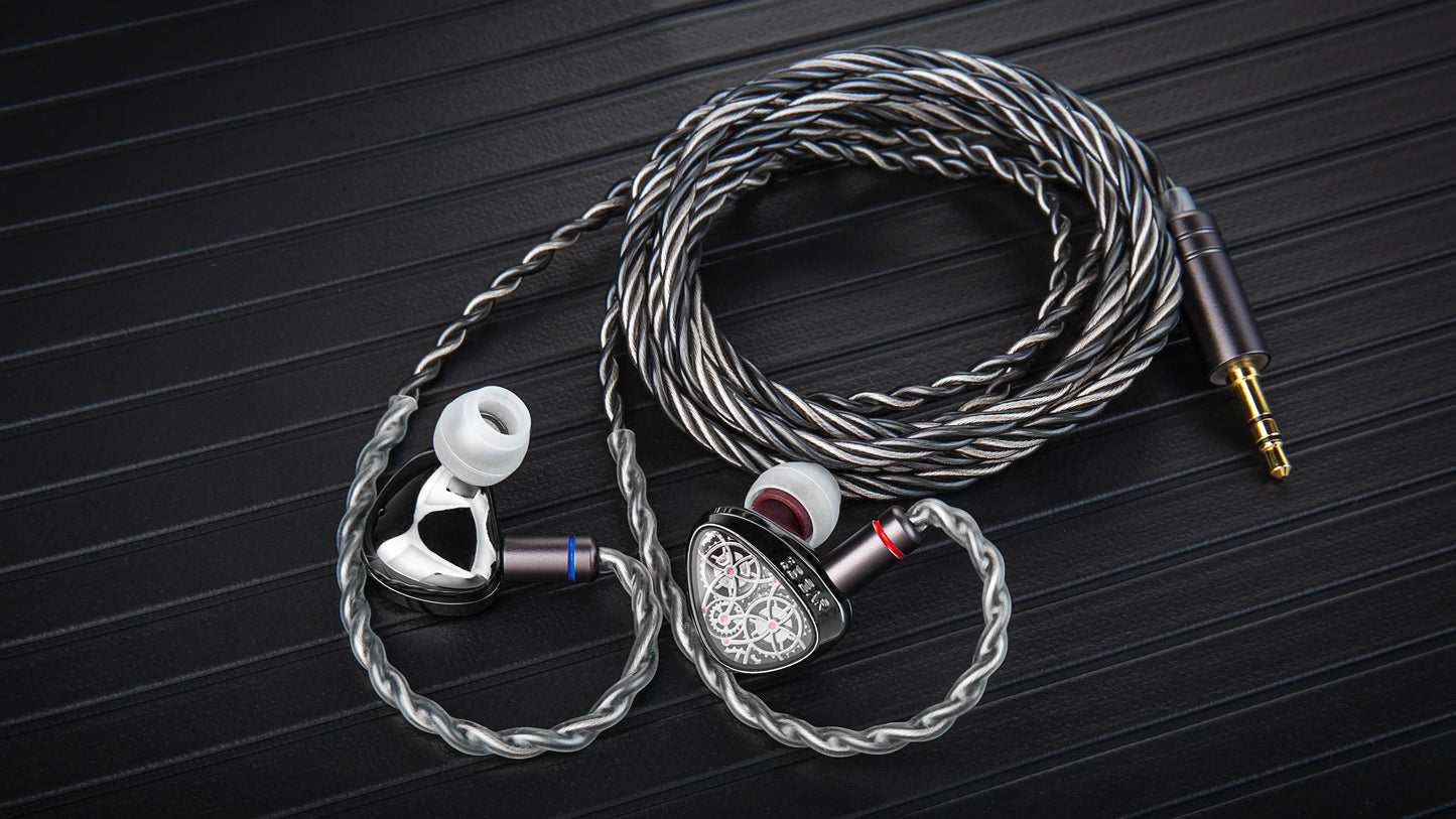 KBEAR Tourbillon-Pro TB-PRO HiFi Wired Earbuds 10mm Dynamic Driver In-Ear Earphones, High Resolution Type-C HIFI Wired Earbuds with PU+PEEK+DLC Diaphragm