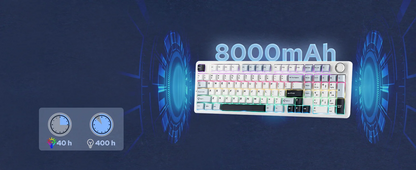 AULA F99 PRO 96% Layout Hot-Swappable Gasket-Mounted Wired/Bluetooth/2.4GHz Wireless Mechanical Keyboard for Mac/Win