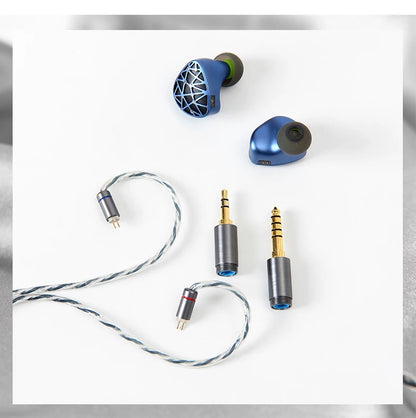 Sound Rhyme SR10 In-Ear HiFi Earphones 2DD+4BA+4PB High Quality Hifi Coil Iron 0.78mm 2Pin 2.5+3.5+4.4mm Plug Music Earphone