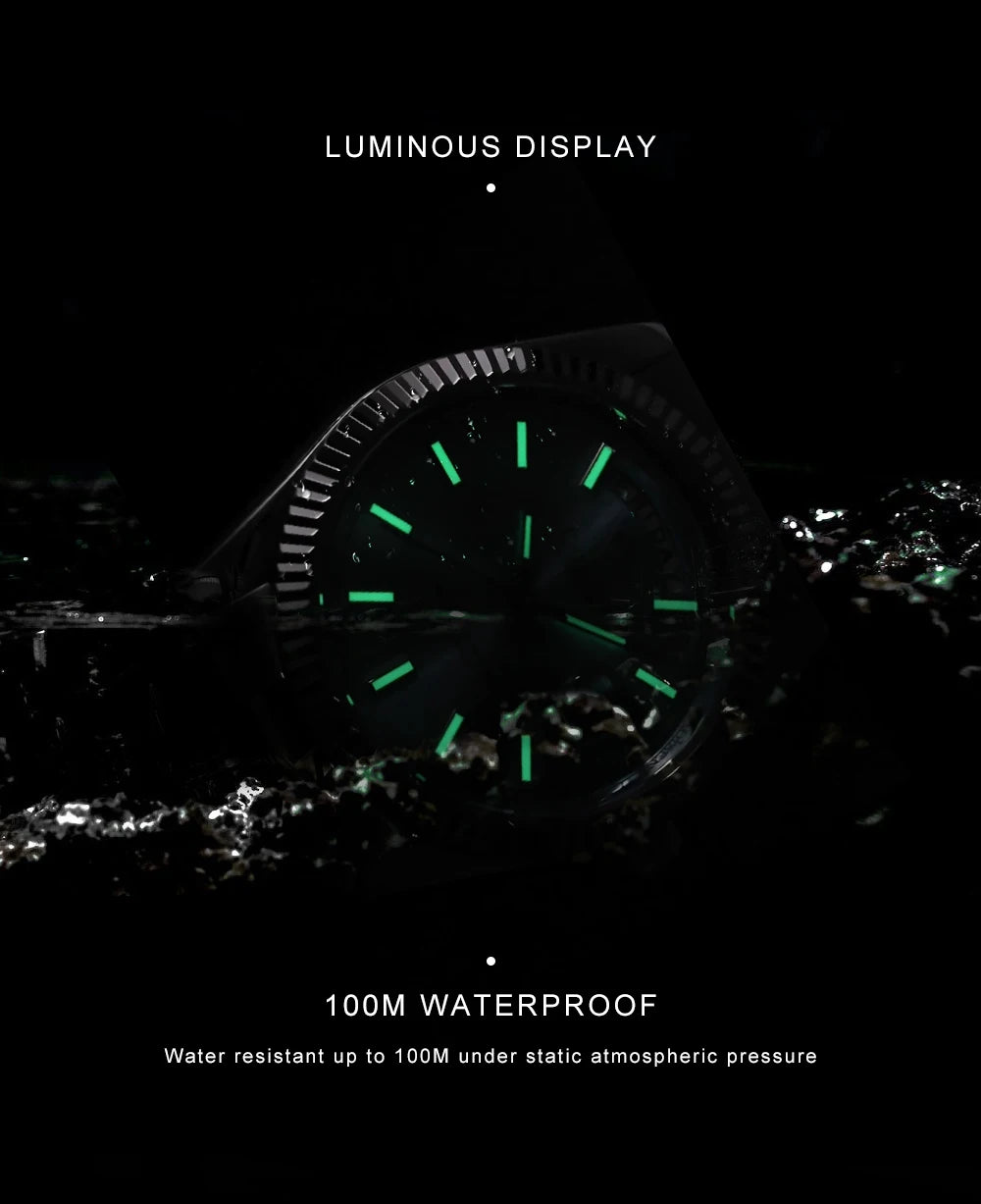 CADISEN DD40 Men's Watches Luxury Automatic Watch Men AR Sapphire Glass Mechanical Wristwatch Men 10Bar MIYOTA 8285 Movement 2023 New