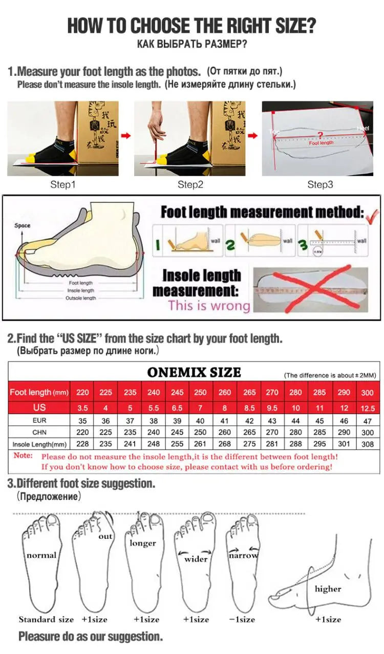 ONEMIX Men's Running Shoes Air Cushion Sneakers Breathable Mesh Outdoor Athletic Height Increase Walking Shoes Size EU 35-47