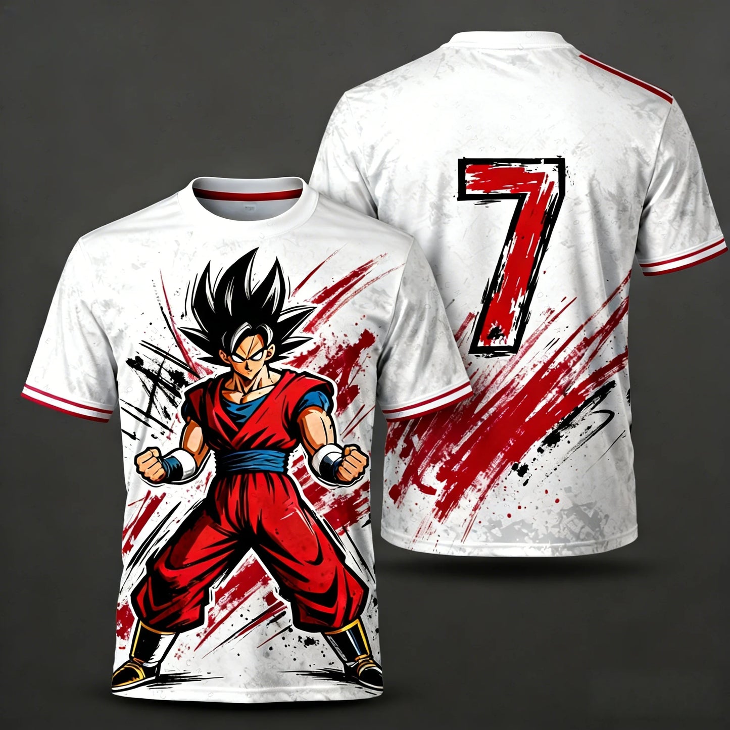 2026 Summer Dragon Ball T-Shirt High Quality 3D Goku Print Oversized Unisex Retro Y2K Anime Football Casual for Men Women Kids
