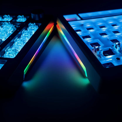 MAIMOOO KX75 75% Keyboard Kit Hotswap Transparent Full RGB Backlit 2.4GHz/ Bluetooth Macro Custom DIY Mechanical Keyboard