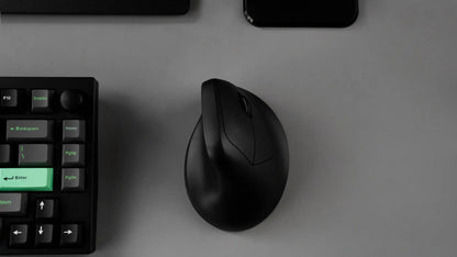 Keychron M5 draadloze ergonomische optische muis, 8K polling rate, 2.4GHz & Bluetooth, Type-C, 3950-sensor