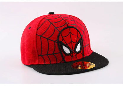 2026 HotAnime Cartoon Spiderman Hats for Kids Toddler  Baseball Cap Spring Snapback Hip Hop Adjustable Caps