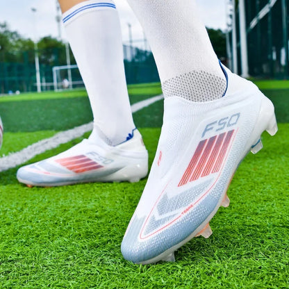 Chaussures de football pour hommes, crampons pour terrain synthétique, antidérapantes, résistantes à l'usure, respirantes, légères, pour entraînement sur gazon artificiel en extérieur.