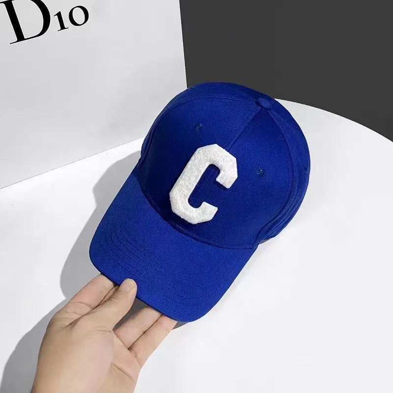 Hats for Men 2023 New C Letter Embroidered Baseball Cap Kpop Fashion Couple Snapback Cap Men and Women Sun Hats Chapeau Homme