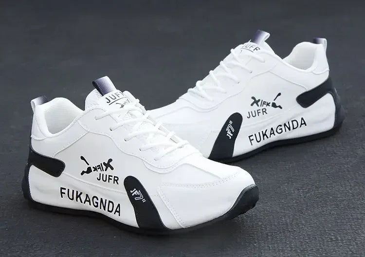 Miesten PU-nahkaiset vedenpitävät lenkkarit, rennot urheilukengät, kevyet, hengittävät, tasapohjaiset, luistamattomat tenniskengät, Zapatillas Hombre