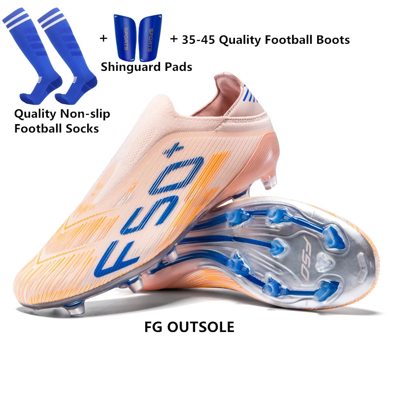 Pointure 35-45 Chaussures de football FG/TF pour hommes, futsal, professionnelles, unisexes, pour garçons, chaussures de football, baskets