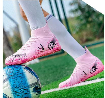 Chaussures de football professionnelles pour hommes, crampons de football, chaussures de football originales pour terrain intérieur, bottes d'entraînement sur gazon TF/FG, baskets