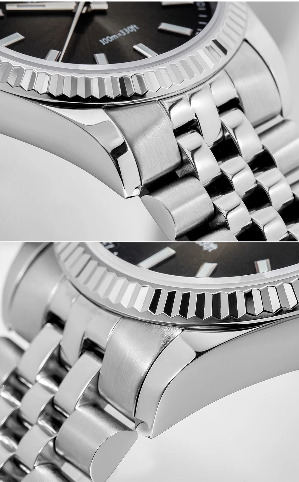ADDIESDIVE New Men's Watch AD2073 Sapphire Glass 36mm VH31 Sunburst Quartz Watches 10Bar Waterproof Diving Luminous Wristwatch