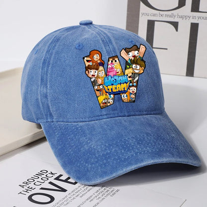 Wojan Team Baseball Cap for Women men Summer Adjustable Sun Hat boy girl Anime Cute Retro Sunbonnet Adult Headgear birthday Gift