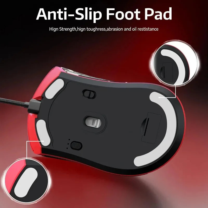 Attack Shark R1 Wireless Gaming Mouse, 55g Ultra-Lightweight Tri-Mode Gaming Mouse, PAW3311 Sensor, 18000 DPI, Bluetooth 5.2, 2.4GHz & USB-C for PC, Mac & Laptop