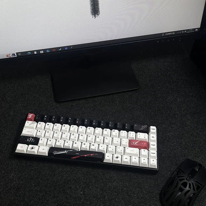 Cherry Personalized Japanese Engraved Keychain PBT 83/126 Key for MX Switch Wooting60 Mechanical Keyboard