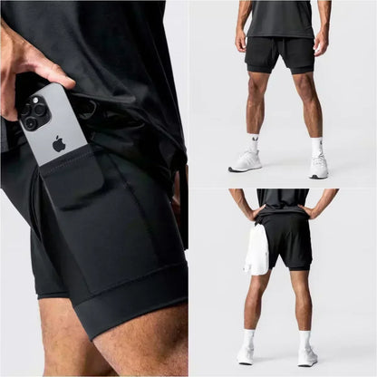2026 Dragon Ball Anime Men's Shorts Sportswear Quick Dry Gym Pants Double-layer 2 in 1 Shorts Y2k Summer Breathable Streetwear