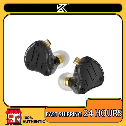 KZ ZS10 Pro X Wired HiFi Earphones Hybrid Driver In-Ear Monitor Earbuds with Powerful Bass, Music Headphones for Audiophile Sound