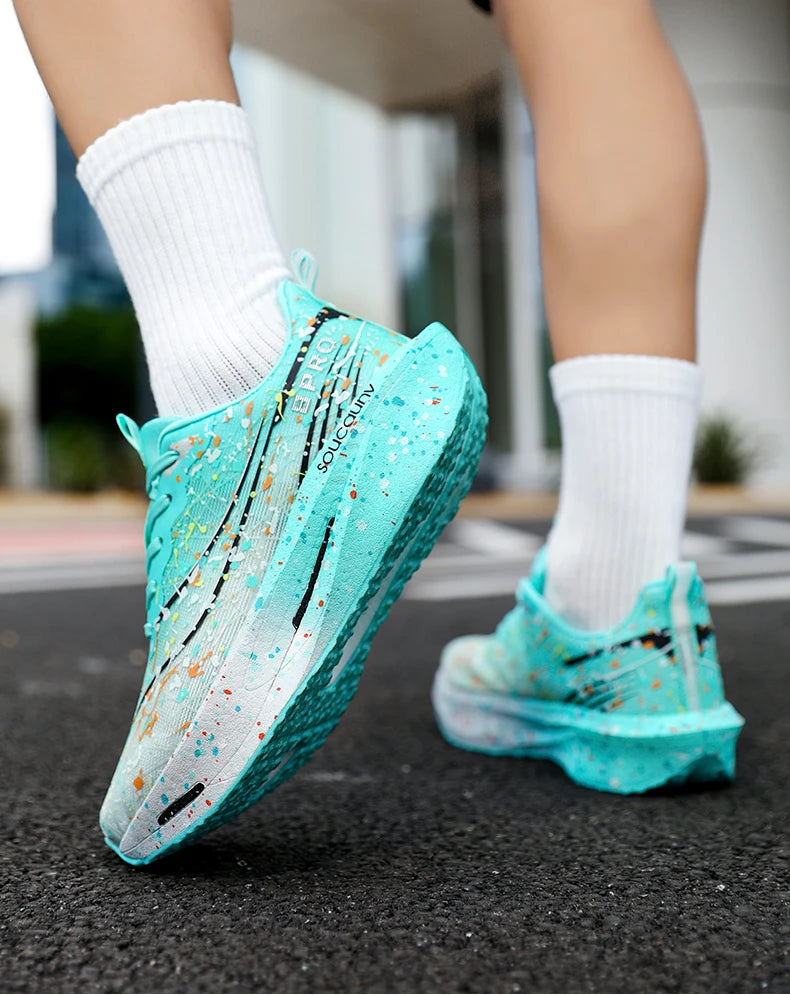 2026 Air Cushion Jogging Running Shoes Carbon Plate Marathon Men's Sports Breathable Lightweight Women's Non-Slip Sneakers