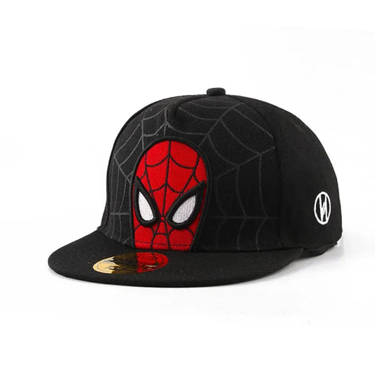 2026 HotAnime Cartoon Spiderman Hats for Kids Toddler  Baseball Cap Spring Snapback Hip Hop Adjustable Caps
