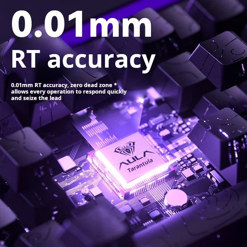 AULA HERO 68 HE Gaming Mechanical Keyboard Magnetic Axis RT Wired RGB Lighting 8K Polling Rate Side Engraving