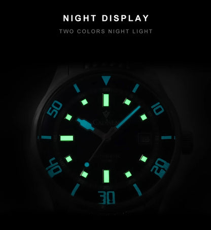 CADISEN Automatic Mechanical Watch Man Silver Business Casual Waterproof Watch Japan MIYOTA 8215 Movement Domed Glass Mens Watch
