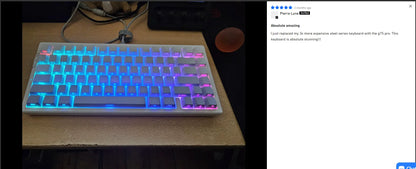 MCHOSE G75 Pro Wireless Mechanical Keyboard 75% Layout Gasket Mounted 5 Layers Dampening RGB Backlit Tri-Mode Hot Swappable