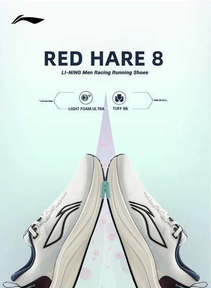 Мъжки състезателни обувки за бягане Li-Ning RED HARE 8 LIGHT FOAM ULTRA, светлоотразителни стабилни обувки с омекотяване LiNing Light Sneakers ARPV001