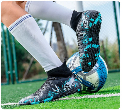 Nouvelles chaussures de football professionnelles pour hommes, chaussures de football antidérapantes, unisexes, respirantes, chaussures de futsal, nouvelles chaussures à crampons, livraison directe, ultralégères