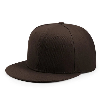 Wholesale 40 Colors Adjustable Flat Peak Snapback Caps Lady Fashion Polyester Plain Baseball Hat Men Hiphop Blank Sport Cap