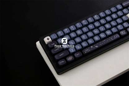 Galaxy Theme Key Cap 129 Keys GMK MOA Profile DYE-SUB PBT Keycap with 1.75U 2U Shift for MX Switch Mechanical Keyboard